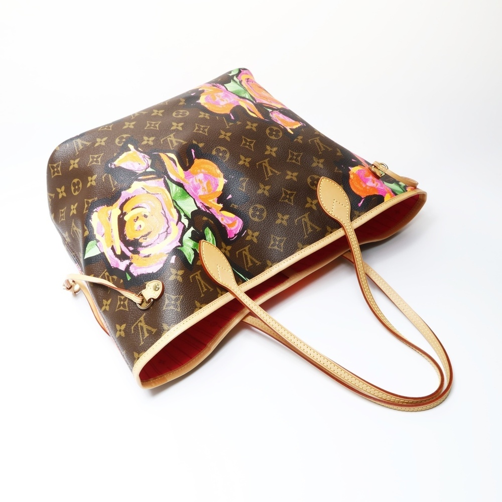 Louis Vuitton 2008 Monogram Rose Neverfull MM M48683 Tote Bag, Brown, WS26662 - Picture 8 of 11